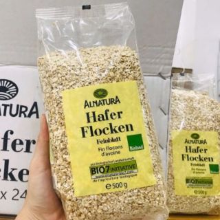 Yến Mạch Đức Hafer Flocken Nguyên Hạt Cán Mỏng Túi 500gr