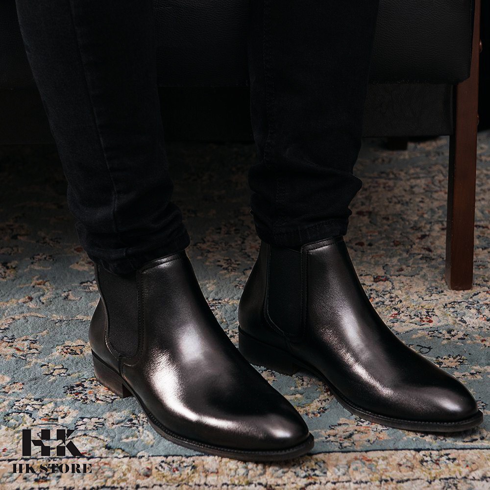 Giày CHELSEA BOOTS chính hãng 👑 HK.STORE 👑 Hàng cao cấp da bò thật 100% hot trend 2021 da mềm lót êm đi cực thoải mái. | BigBuy360 - bigbuy360.vn