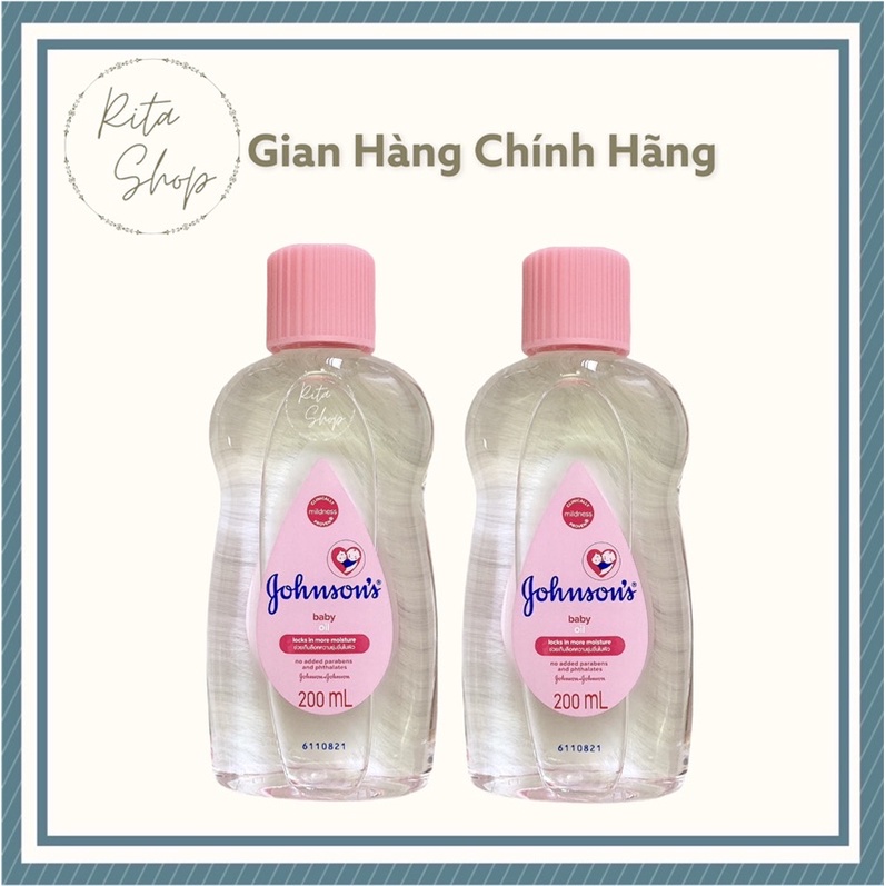 Dầu massage dưỡng ẩm Johnson’s baby oil 200ml