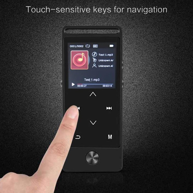 Máy nghe nhạc benjie S8, bluetooth 4.0, bộ nhớ trong 8GB, màn hình siêu nét, nghe nhạc siêu đỉnh