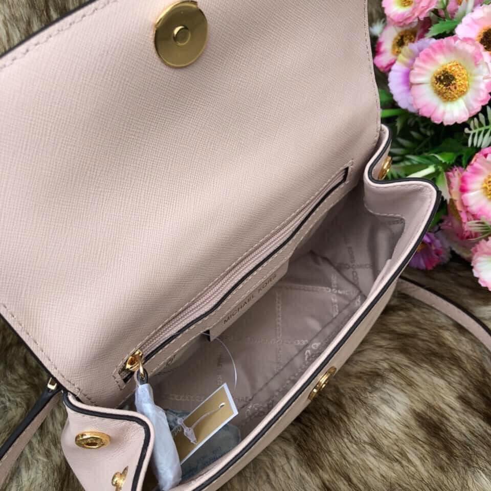 Túi Michael Kors Ava Black hồng Soft Pink Size XS