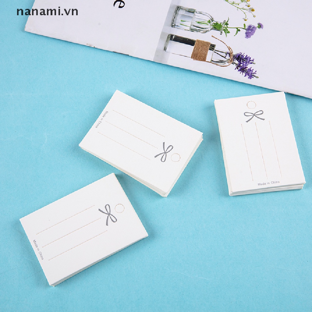 Set 50 Kẹp Tóc Giấy Màu Trắng Làm Thủ Công DIY Đa Ứng Dụng