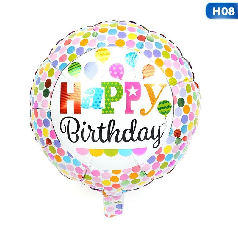 Bong bóng nhôm hình chữ Happy Birthday