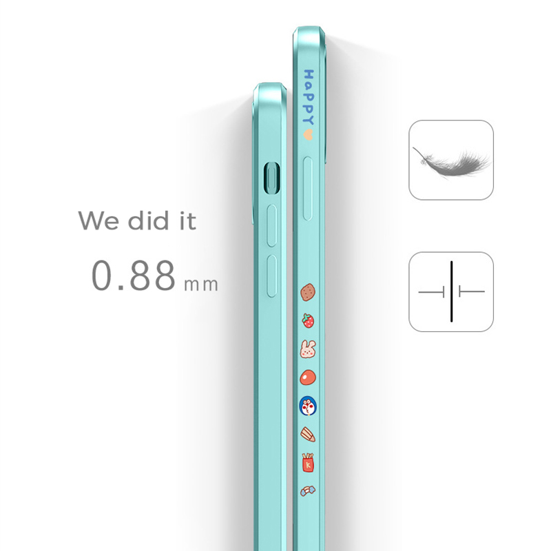 Ốp điện thoại silicon mềm in hoạt hình Doraemon đáng yêu có dây đeo cho iPhone 11 12 Pro Max | BigBuy360 - bigbuy360.vn