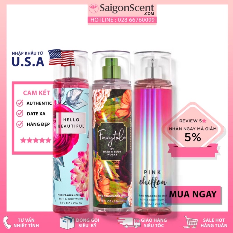 Xịt thơm cơ thể Bath & Body Works ( 236mL ) | BigBuy360 - bigbuy360.vn