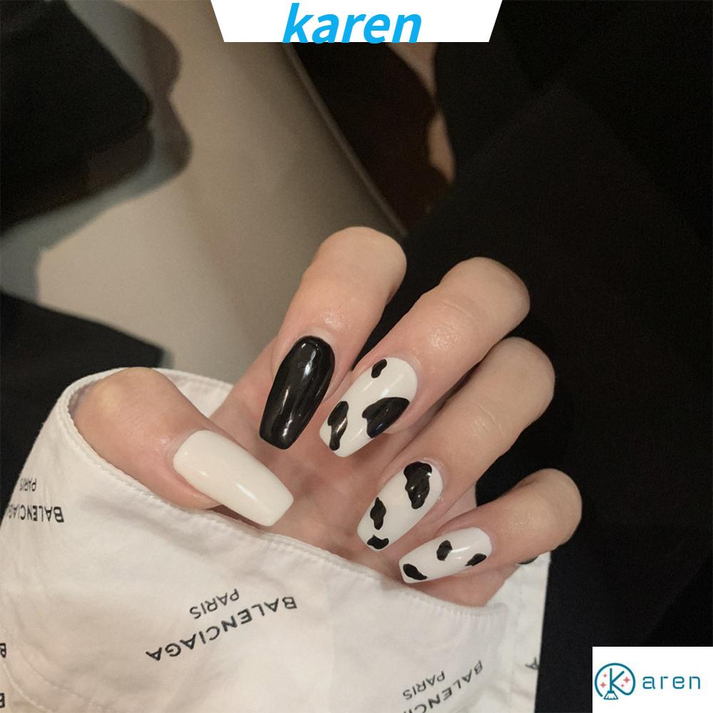 Hộp 24 Móng Tay Giả Múa Bale Có Thể Tháo Rời Thời Trang