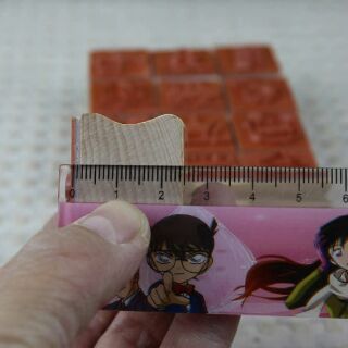 Bộ 15 con dấu gỗ Tiếng Anh (tặng kèm khay mực dấu đỏ)