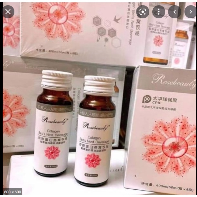 COLLAGEN ROSE BEAUTY YẾN TRẮNG DA CHÍNH HÃNG (TRẮNG HỒNG RẠNG RỠ X10)