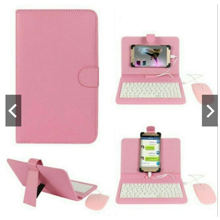 Combo bao da bàn phím kèm chuột + Bút cảm ứng 2 đầu