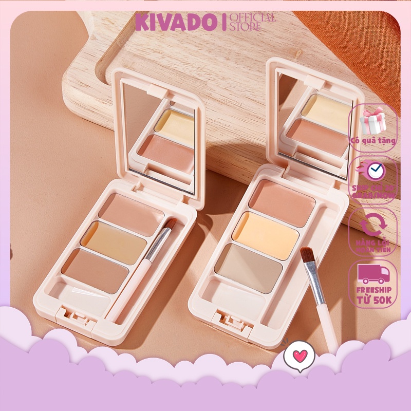 Kem Nền Che Khuyết Điểm 24H Lâu Trôi Che Phủ Cao làm sáng da KIVADO KISSBEAUTY K03