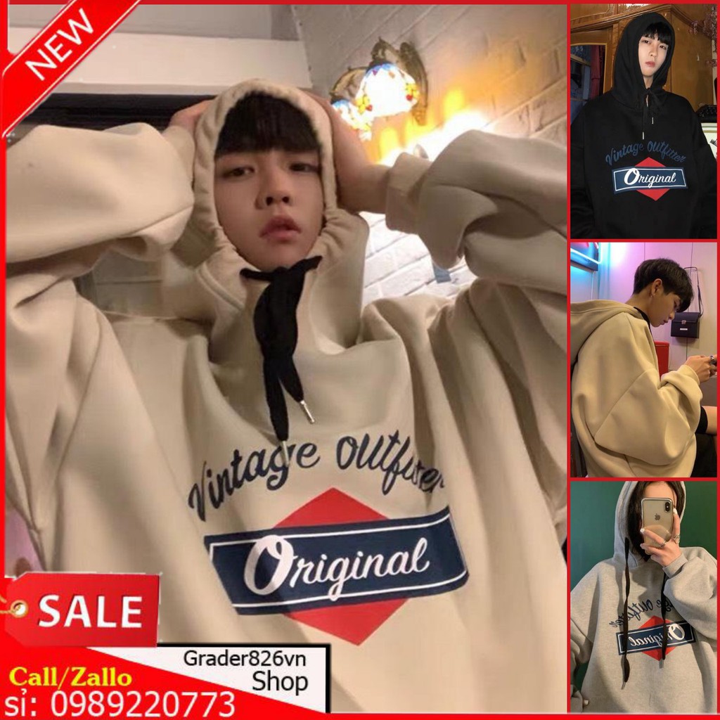 Áo Hoodie ORIGINAL 3 MÀU ( có form rộng )