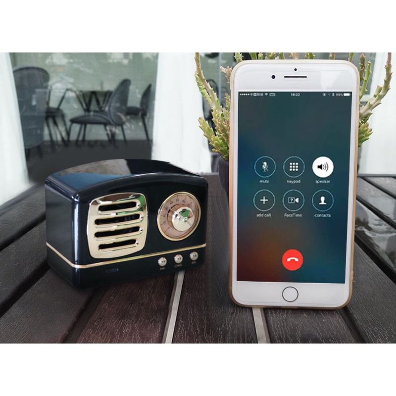 Đài HM 11 retro mini kết nối bluetooth, cắm usb