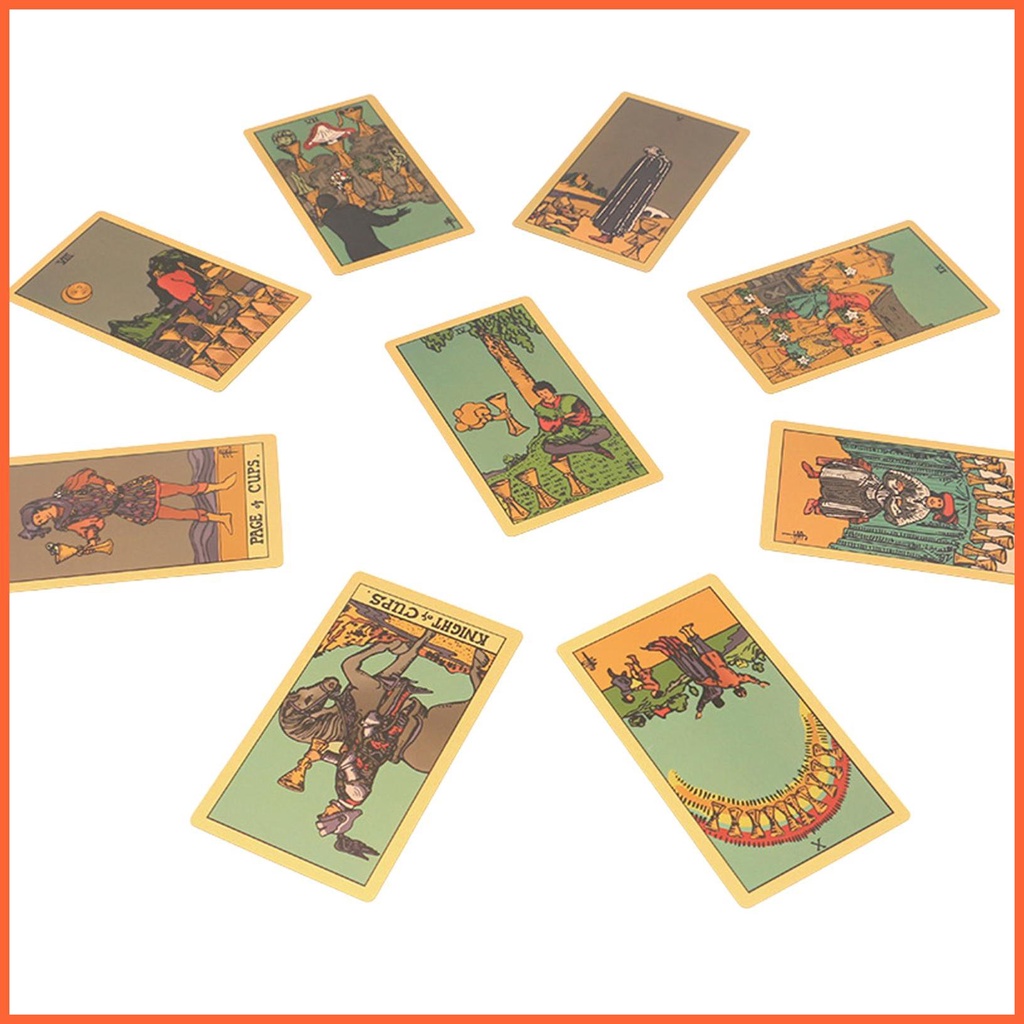 Bộ Bài Tarot 78 Lá Bằng Pvc Chống Nước Cho Người Mới Bắt Đầu