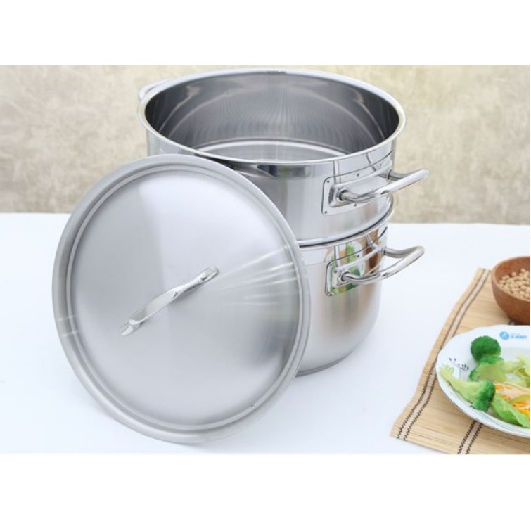 [Mã BMLTA50 giảm 10% đơn 99K] Bộ nồi xửng inox 3 đáy nắp inox 24cm Fivestar ST24-3D