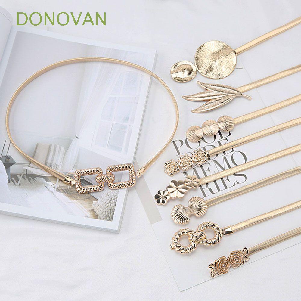 Thắt Lưng Kim Loại Co Giãn Có Thể Điều Chỉnh Thời Trang|Đai Nịt Bụng Dạng Dây Xích