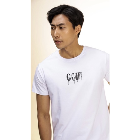 Áo thun free size trắng OOH vải cotton 4 chiều mát mịn Gió một chiều taste of men