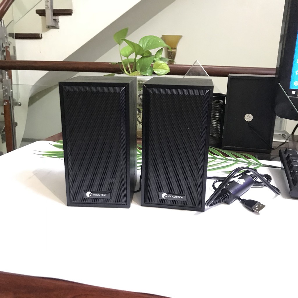 Loa mini 2.0 Goltech M22, Loa Ghỗ mini 2.0 M22, Loa Prime FT 102, Loa máy tính giá rẻ