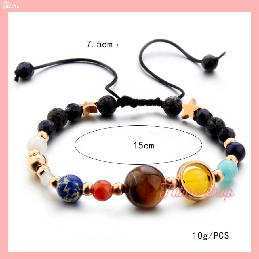 [Hàng Xịn, Giá Tốt] Vòng Tay (Chuỗi Hạt) Mặt Hình Vũ Trụ Galaxy Thời Trang - Mã VT001