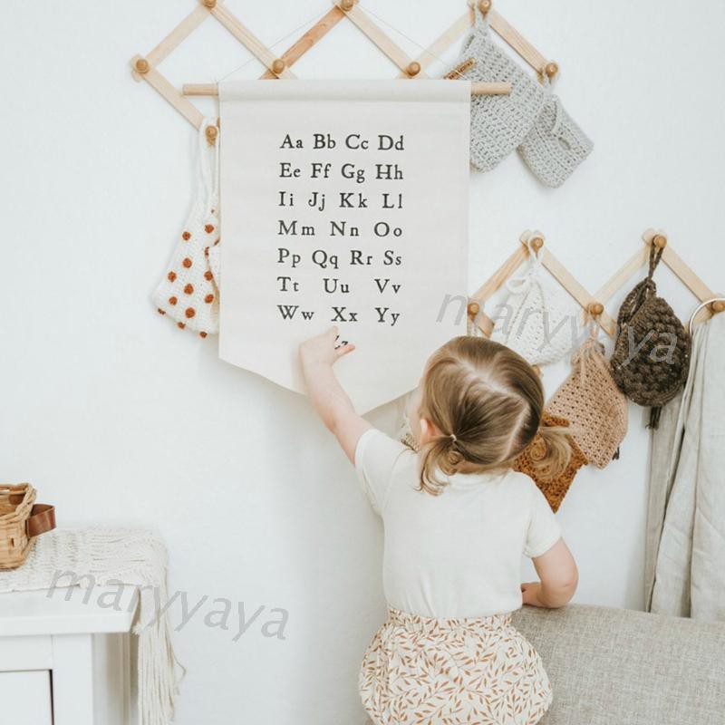 Cờ vải canvas treo tường trang trí phòng em bé đáng yêu