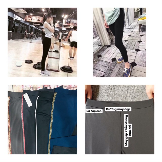 Quần legging nữ nâng mông túi gấu thun lạnh co giãn 4 chiều- Video và ảnh thật