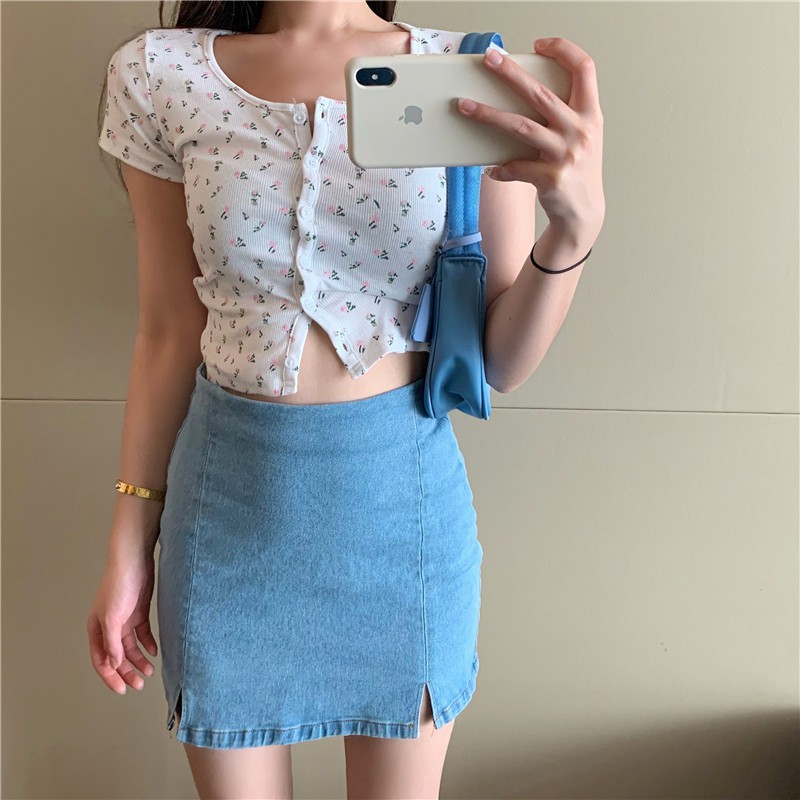 Chân váy jeans co dãn 11263 | BigBuy360 - bigbuy360.vn