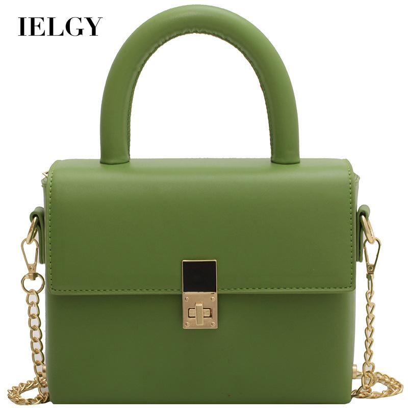 Túi đeo chéo IELGY dáng vuông nhỏ quai xích thời trang cao cấp cho nữ