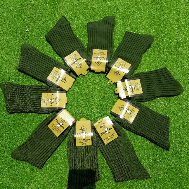 Vớ chân nam xanh rêu 5 đôi