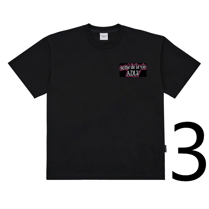 ADLV Áo Thun Cotton Tay Ngắn In Chữ Thời Trang Dành Cho Nam Nữ