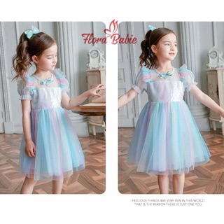 🦋đầm váy công chúa xanh cầu vồng 🦋