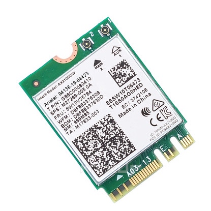 Card Intel WiFi Bluetooth AC 3165 LENOVO/AX210/AX200 NGW Chuẩn Wifi 6E 3 băng tần 2.4/5/6GHZ Wireless M2 2230