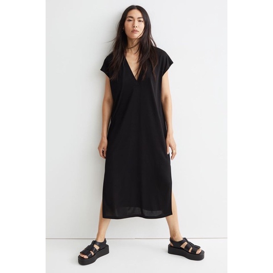 Đầm HM size M thun lạnh form rộng newtag