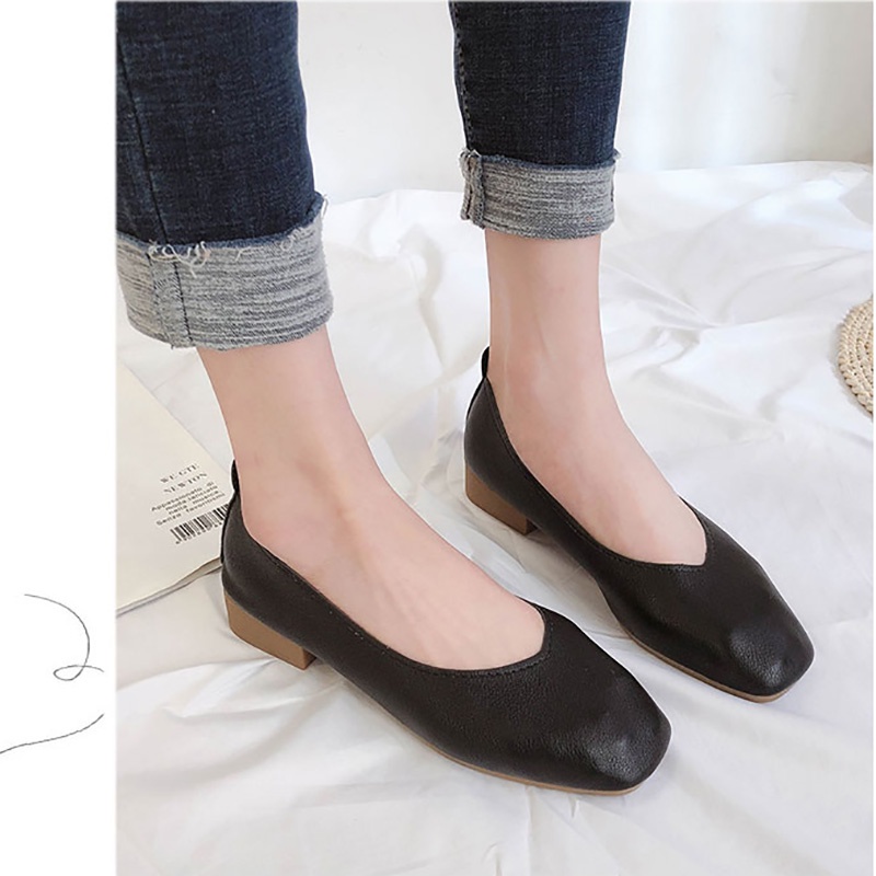 Giày Búp Bê Nữ Da Thanh Lịch Trẻ Trung Gót 2,5cm Tôn Dáng MPS61C - Mery Shoes