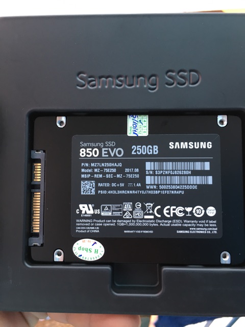 Ssd samsung 250gb 850 evo mới 100% chính hãng full vat