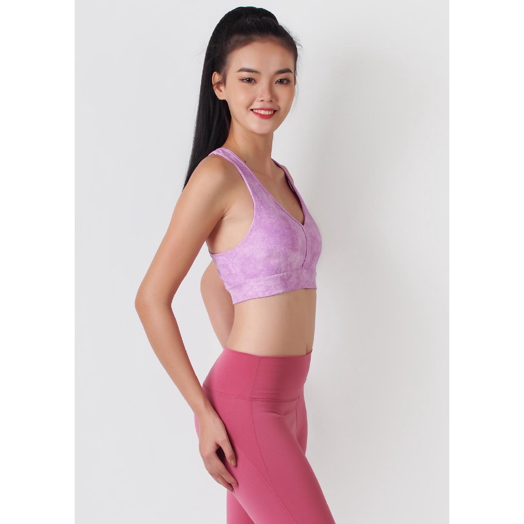 Sport bra cổ tim chéo lưng