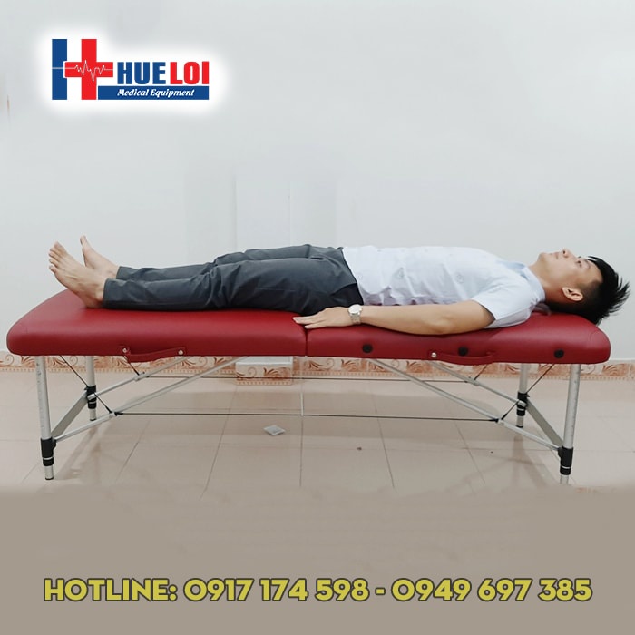 GIƯỜNG SPA MASSAGE GẤP GỌN CHÂN SẮT, CHÂN HỢP KIM NHÔM