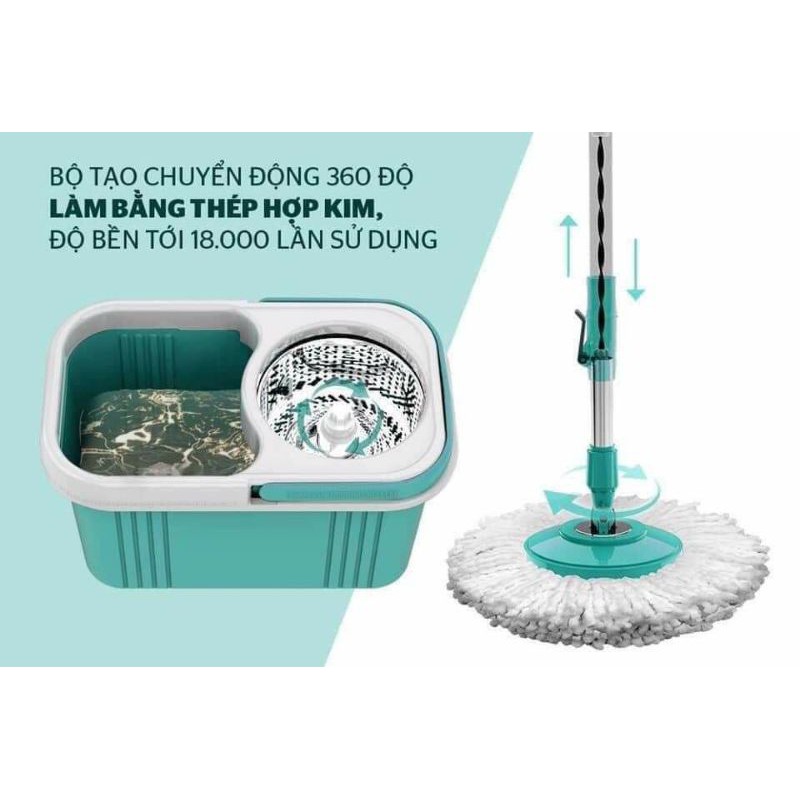 BỘ LAU NHÀ XOAY 360 ĐỘ  HAPPY TIME MODEL : KH- CL330S