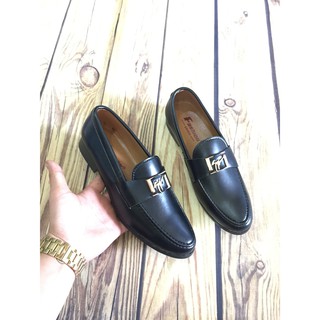 Giầy  tây giày lười nam hàn quốc đai vàng( Chất Store )