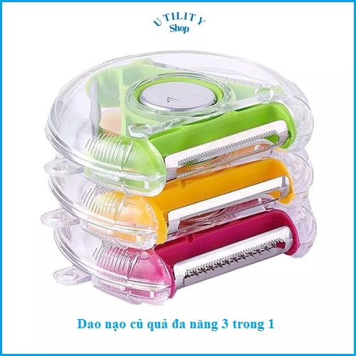 Dao nạo củ quả đa năng, tiện dụng 4 trong 1