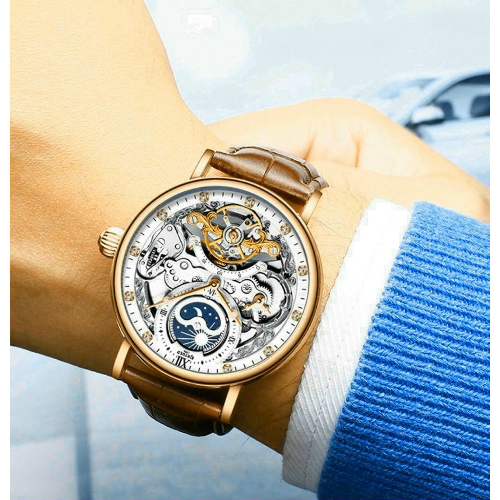 ĐỒNG HỒ CƠ NAM- KINYUED DÂY DA