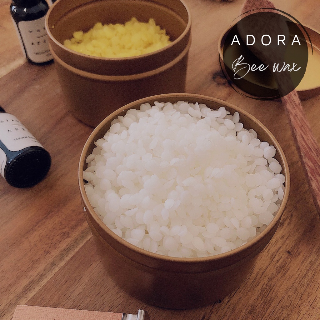 Sáp ong trắng nguyên chất ADORA | nguyên liệu làm nến thơm cao cấp