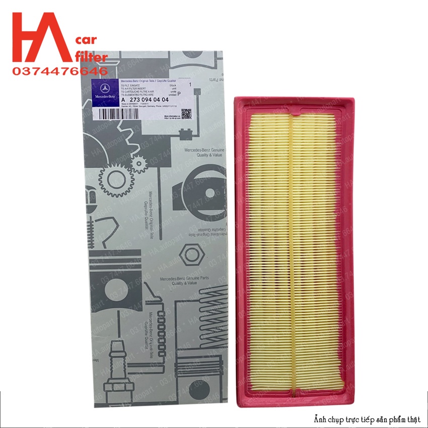 Lọc gió động cơ Mercedes-Benz: C-Class, CLC-Class, CLK-Class, CLS-Class, E-Class, G-Class, M-Class, 