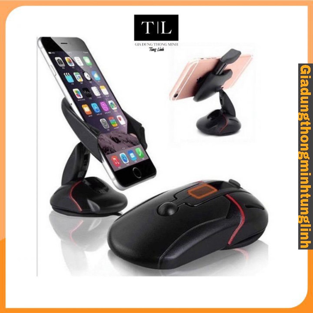 Giá đỡ kẹp điện thoại xe hơi xe ô tô hình con chuột siêu tiện dụng🍓𝑭𝑹𝑬𝑬𝑺𝑯𝑰𝑷🍓bền chắc chắn, xoay dễ dàng, chất liệu pvc | BigBuy360 - bigbuy360.vn