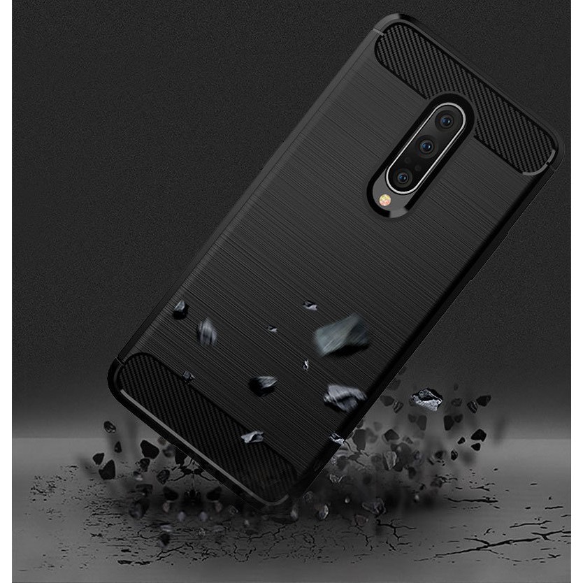 [SALE] Ốp lưng OnePlus 7 Pro/ OnePlus 7T Pro ốp vân phay xước carbon chống shock cao cấp, chống bám vân tay cực ôm máy