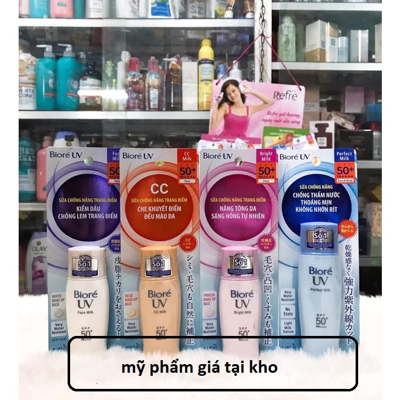 Kem chống nắng Biore perfect milk 40ml