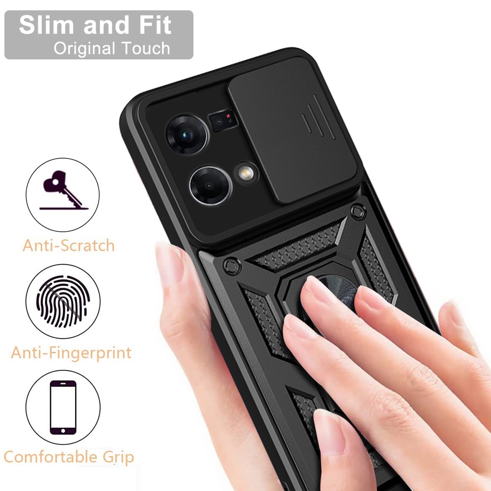 Ốp Điện Thoại Chống Sốc Có Giá Đỡ Từ Tính Cho OPPO Reno 8 4G 8Z Reno8 Pro Reno7 Z 8Z 7Z 7 4G 5G