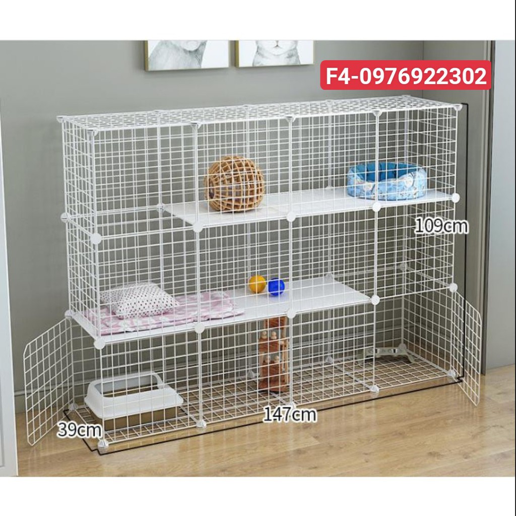 ( Chuồng pet) Lưới sắt lắp ghắp chuồng quây thú cưng nhiều mẫu đa dang,tặng kèm chốt gắn