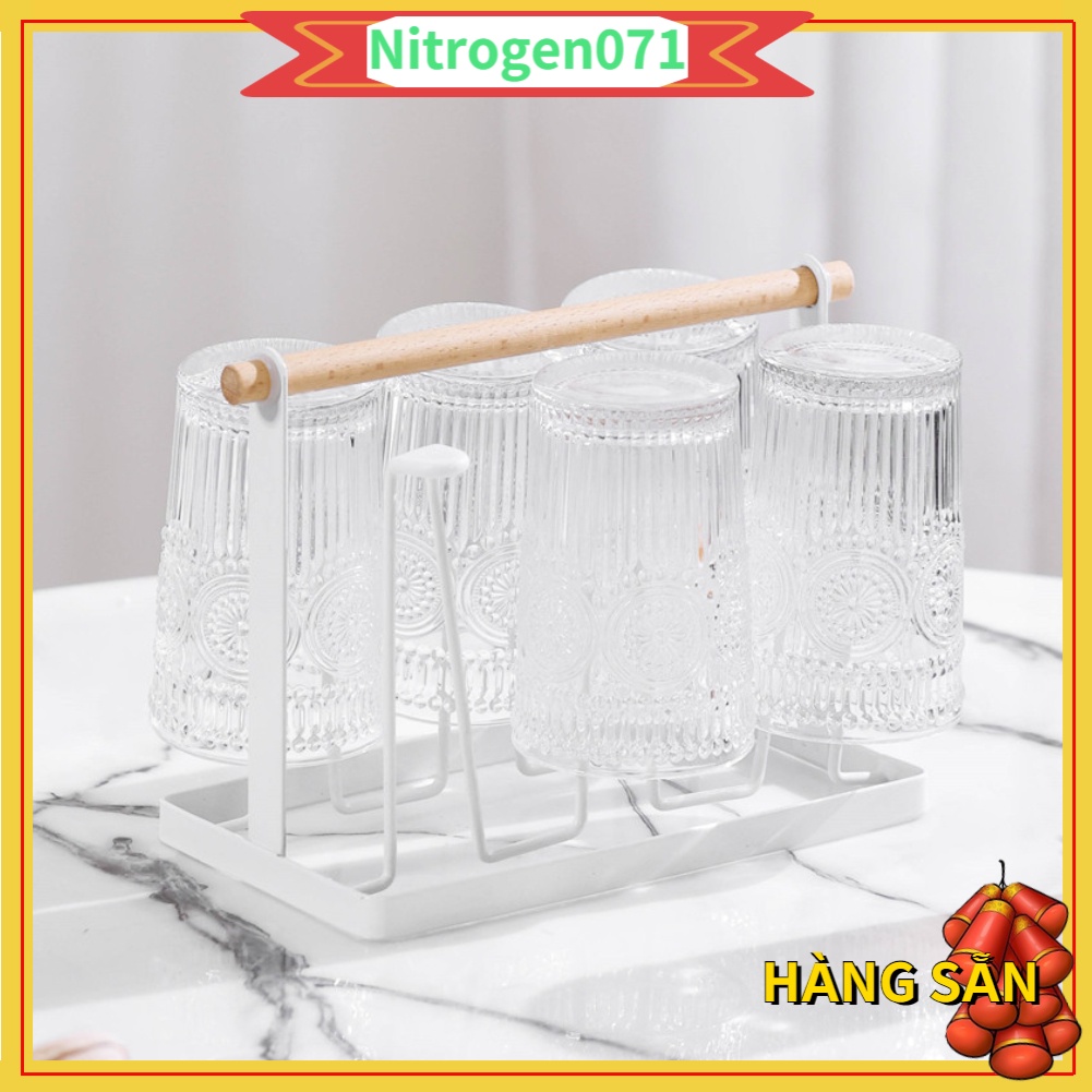 Khay Úp Ly, Giá Úp Cốc [không Có Khay Hứng Nước] - Tiết Kiệm Không Gian 13x23.5x18.5cm Nitrogen071