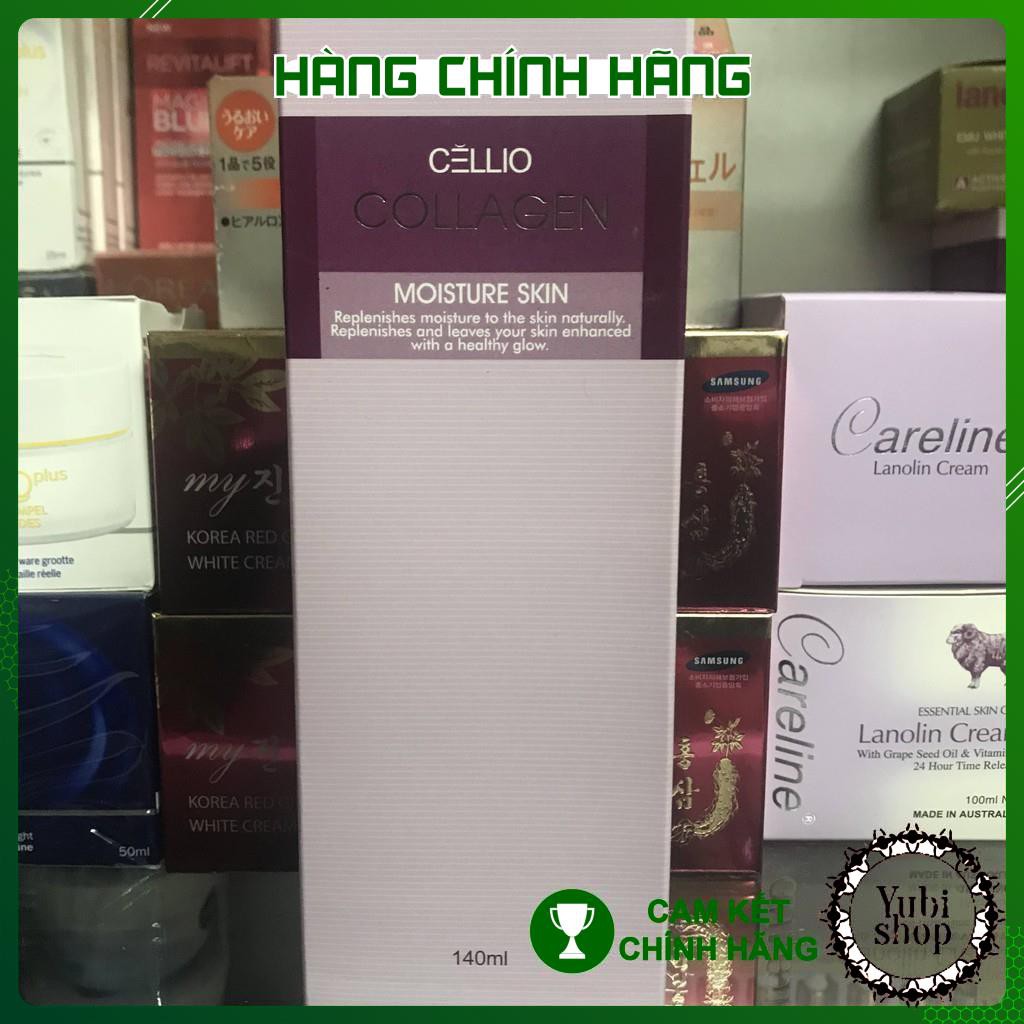 Nước Hoa Hồng Cellio - Hàn Quốc - Nước Hoa Hồng Chống Lão Hóa Da Collagen Cellio Moisture Skin - Hn