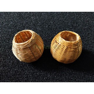 Cóng đựng sâu, thức ăn cho chim bằng tre