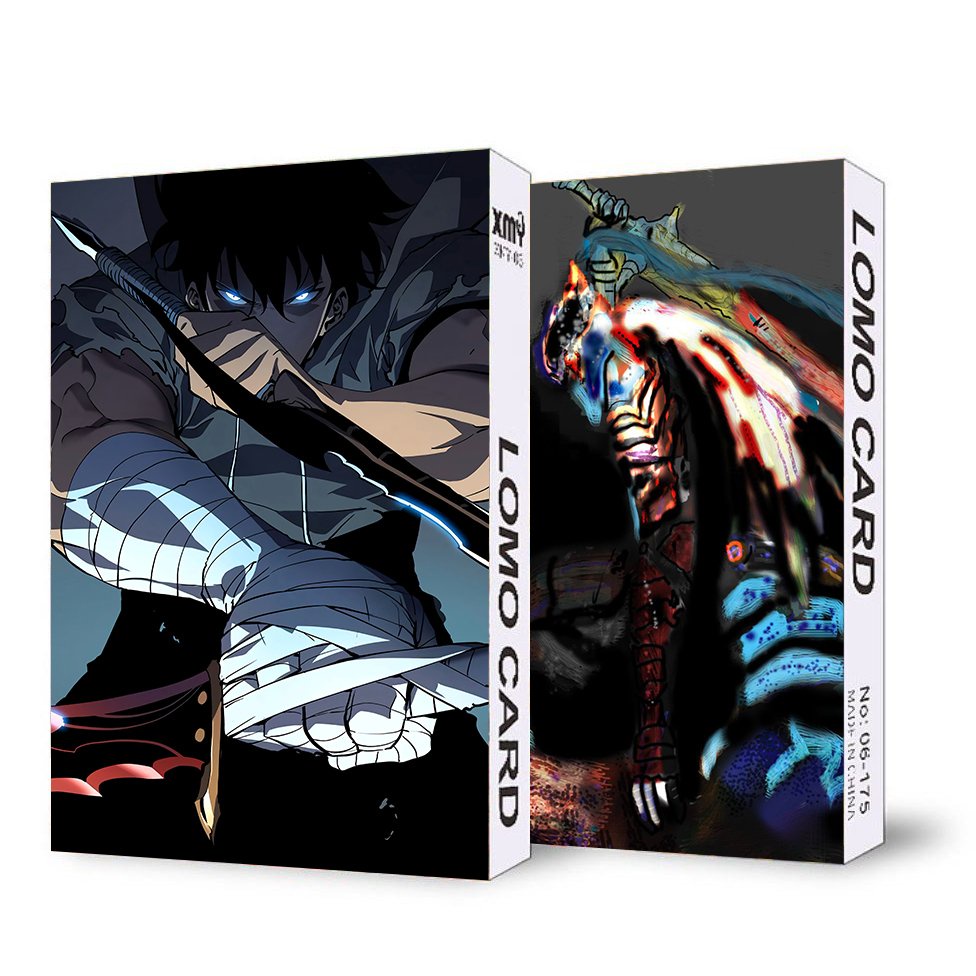 ( không kèm hộp ) Hộp ảnh lomo in hình TÔI THĂNG CẤP MỘT MÌNH Solo Leveling manhwa thẻ card anime chibi 30 tấm